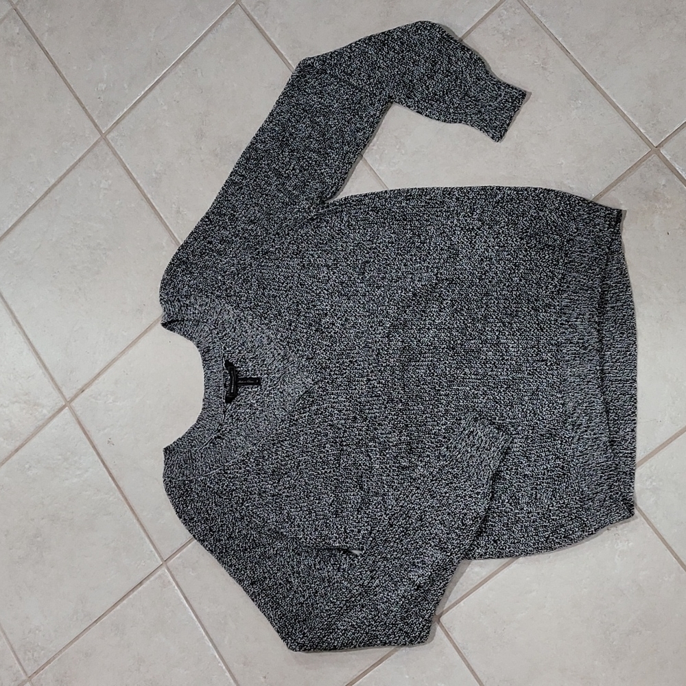 BCBG MaxAzria V-neck Cotton Pullover Sweater